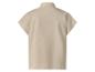 Chemise beige à manches courtes pour homme, vue de dos.