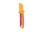 Un couteau Parkside jaune et rouge pour le travail.