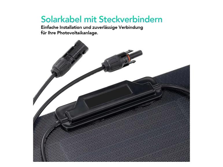 Câble solaire avec connecteurs pour une installation photovoltaïque facile et fiable.