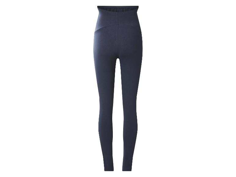 Legging femme bleu foncé taille haute, vue arrière.