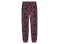 Pantalon de jogging bordeaux avec un imprimé nuage noir.