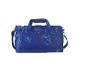 Un sac de sport bleu avec un design de ballon de football de la Ligue des champions.