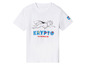 T-shirt blanc avec Krypto, le Super-chien.