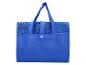 Tapis de pique-nique bleu pliable avec poignées et sac de transport