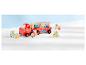 Jouets en bois Peppa Pig : camion, blocs et figurines.