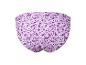 Culotte de bain violette à fleurs.