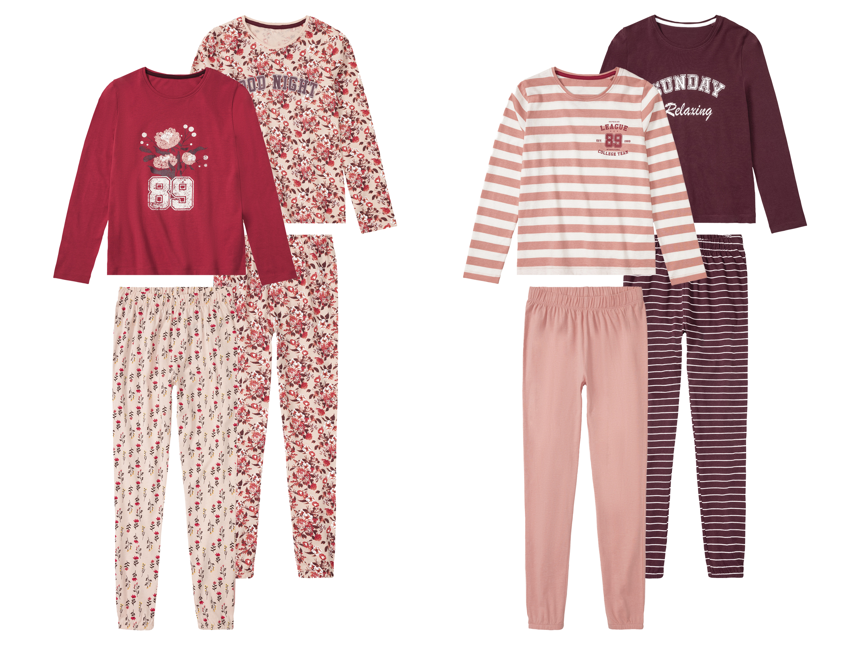 pepperts!® Lot de 2 pyjamas fille