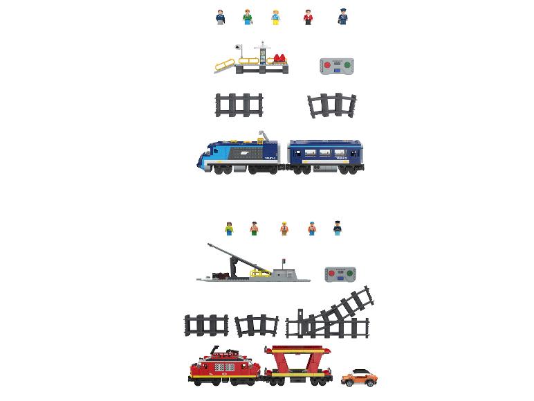 Coffrets de train télécommandé LUPILU Clippys avec rails, figurines et télécommandes