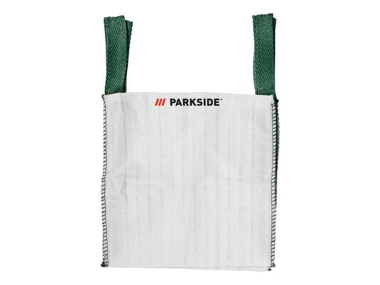 Sac blanc avec poignées vertes, marque Parkside