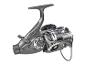 Moulinet de pêche gris avec poignée noire et éléments métalliques, numéro AR-17365.