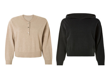 esmara® Pull ou sweat à capuche en maille fine femme