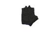 Gant de sport noir sans doigts avec coutures bleues