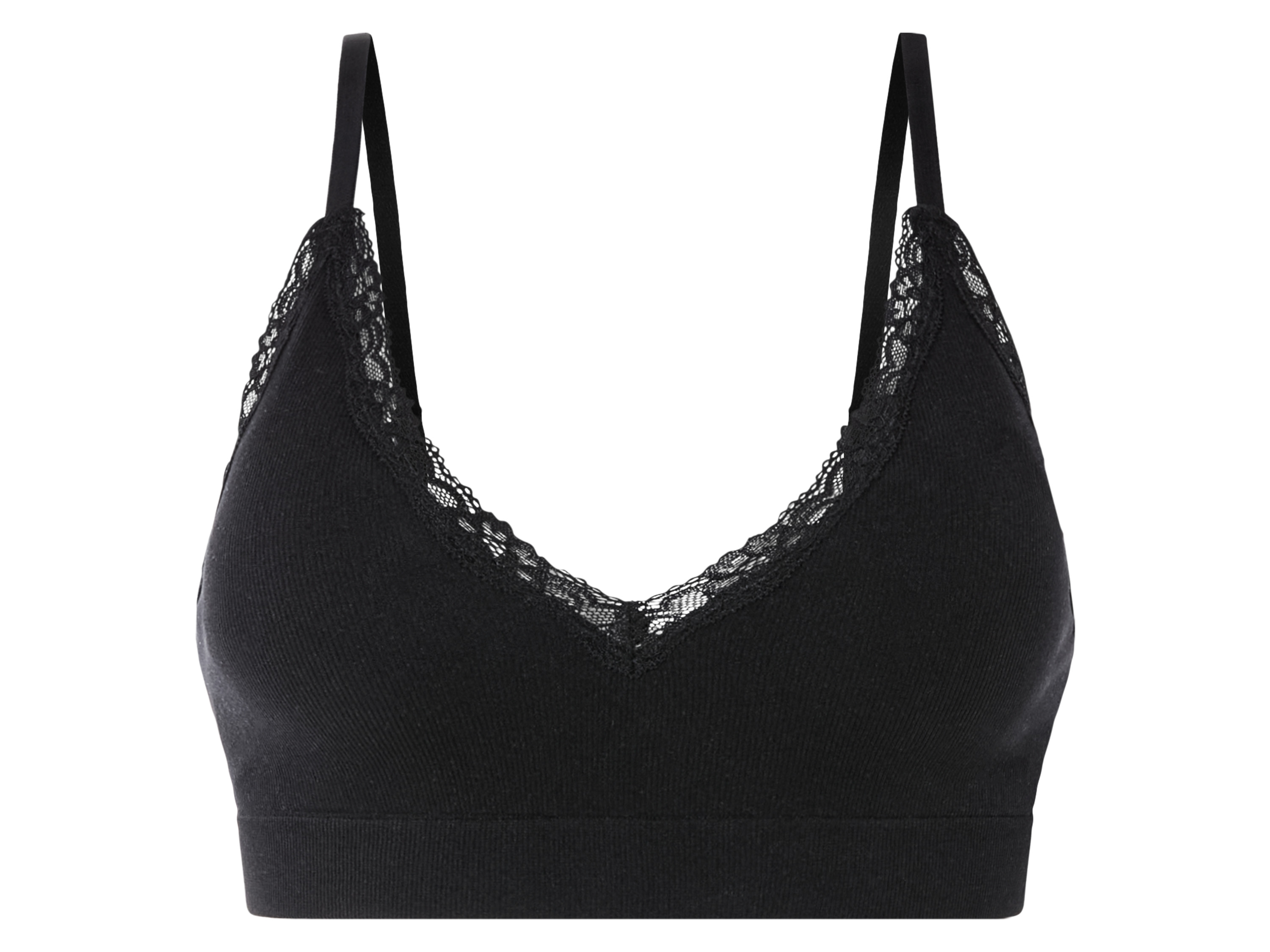 esmara® Brassière en dentelle femme (noir, S)
