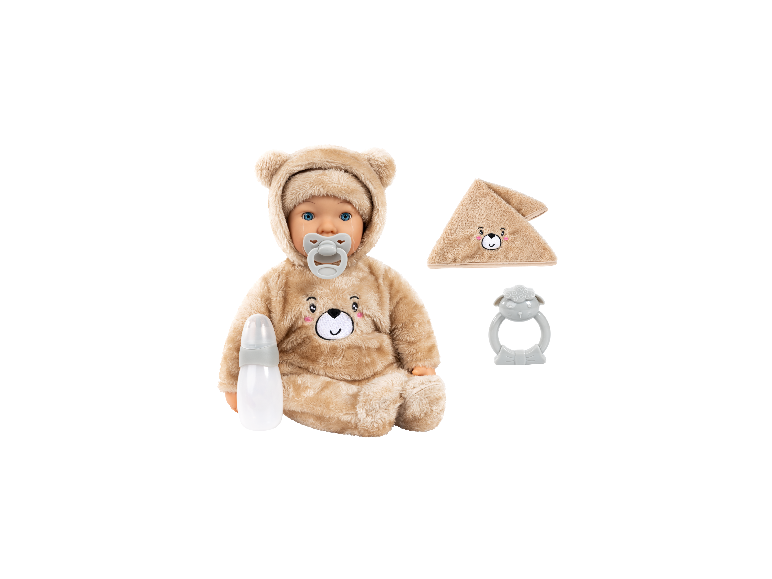 Poupée BAYER DESIGN Piccolina Magic Tears en costume d'ours avec accessoires