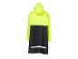 Poncho de pluie haute visibilité jaune fluo et noir avec bande réfléchissante, vue arrière