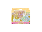 Ensemble de jouets avec trois bébés lapins, une baignoire et des accessoires de bain, pour 3 ans et plus.