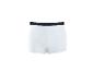 Caleçon boxer blanc pour homme avec une ceinture noire.
