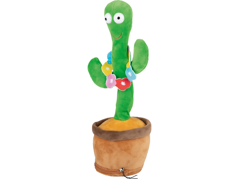 Cactus jouet dansant et chantant dans un pot