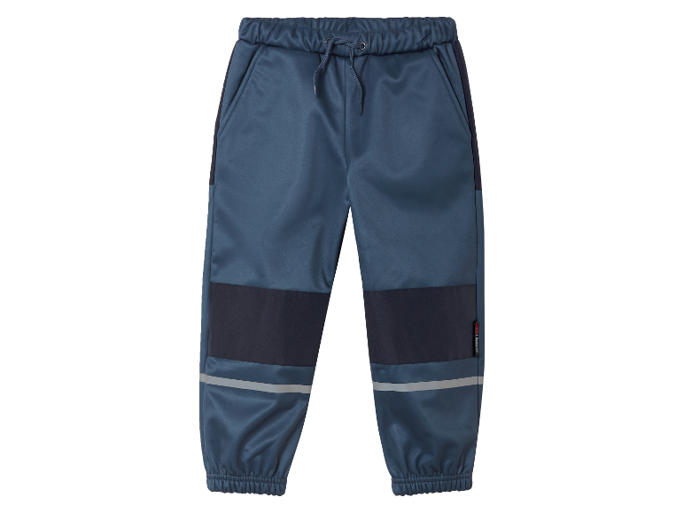 Pantalon de jogging Reima pour enfant, bleu, avec détails réfléchissants.