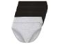 Trois paires de culottes grises et noires.