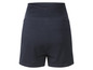Short de maternité bleu foncé avec une taille élastique.