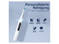 Une brosse à dents électrique Oral-B io avec cinq modes de nettoyage, dont le nettoyage quotidien, le nettoyage intensif, sensible, super sensible et blanchissant.