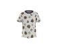 T-shirt enfant avec motif têtes d'ours, ballons de football et lettres.