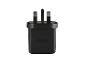 Chargeur secteur noir avec trois broches, affichant le texte 'TRONIC'.