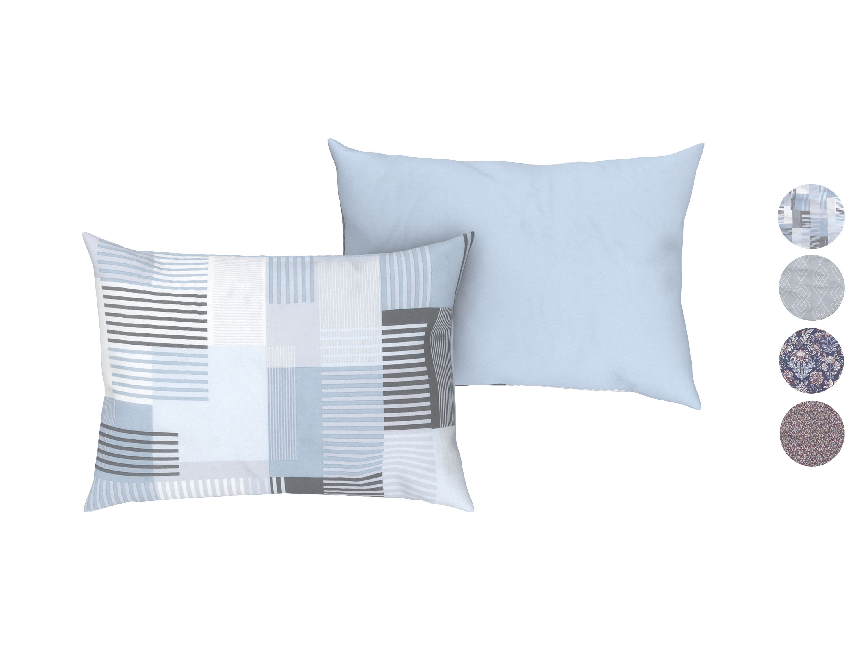 LIVARNO home Lot de 2 housses de coussin, 70 x 50 cm