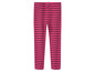 Leggings rayées roses.