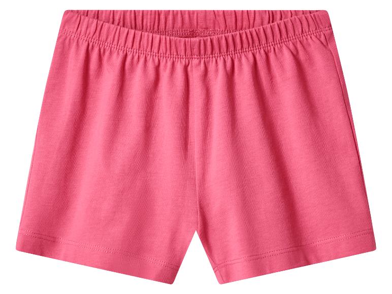 Shorts roses avec taille élastique.