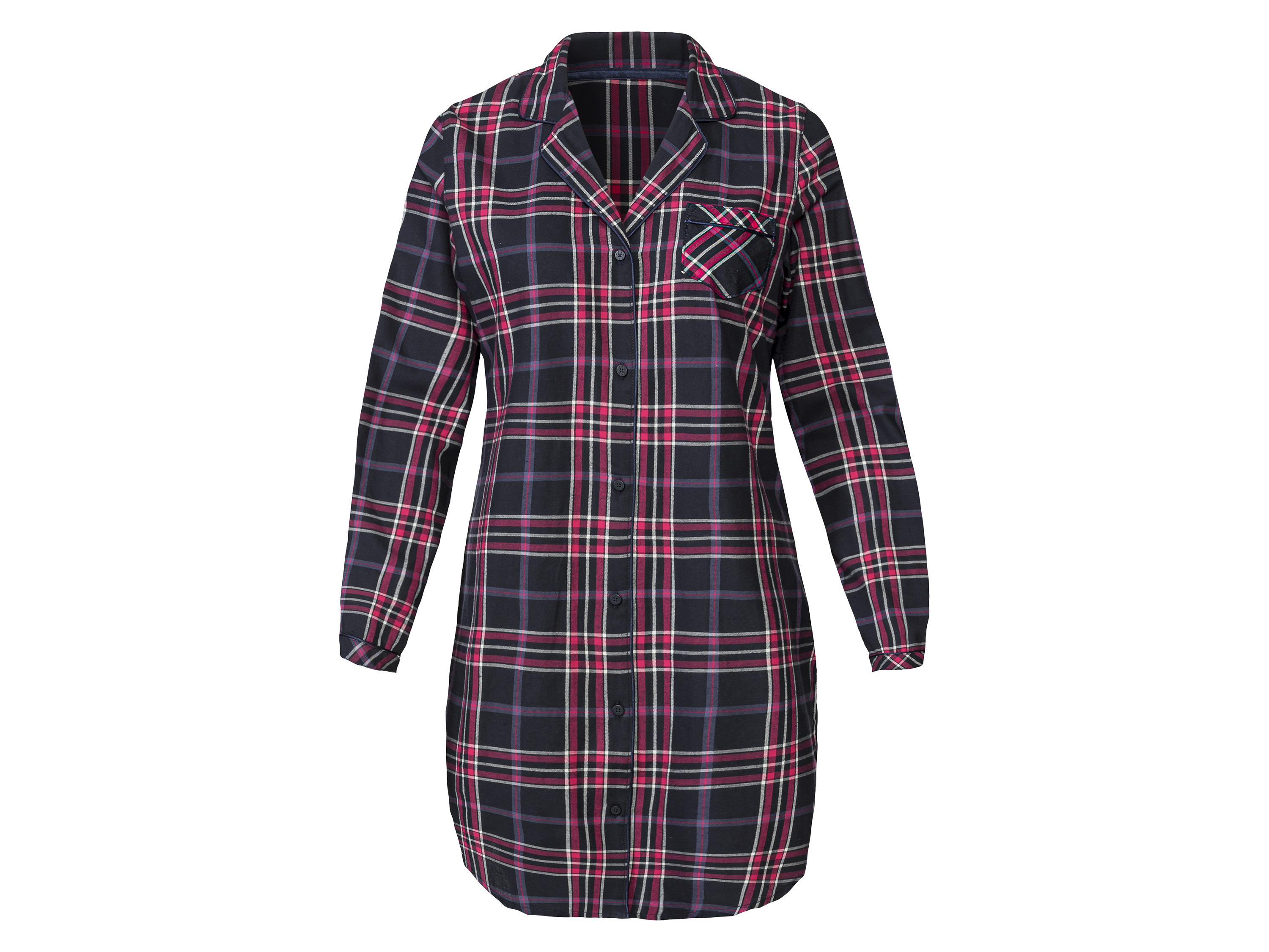 esmara® Chemise de pyjama longue femme (bleu marine)