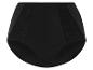 Culotte noire avec détails en dentelle.