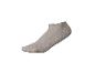 Chaussette courte grise sur fond blanc