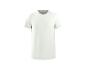 T-shirt blanc uni pour homme, coupe classique.
