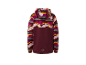 Veste à capuche pour fille, motif abstrait multicolore.