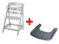 Chaise haute enfant et plateau.