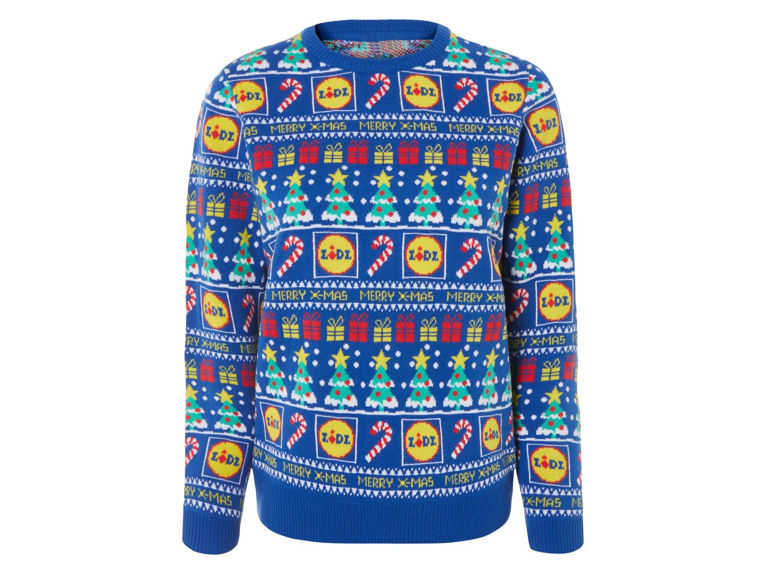 Pull De Noël Parkside Lidl Taille L 2025 - Vert - Acrylique - Neuf Avec étiquettes