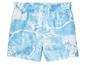 Short de bain bleu avec un motif de nuages.