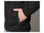 Sweat-shirt noir à fermeture éclair avec poche