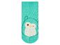 Chaussettes bébé turquoise décorées d'un hibou.