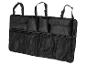 Organisateur de coffre noir avec poches et sangles réglables.