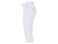 Pantalon blanc capri pour femme.