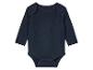 Un body bébé à manches longues bleu marine.