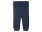 Pantalon de survêtement bleu foncé avec des poignets.