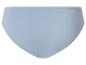 Culotte femme bleu clair avec taille douce et élastique.