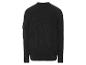 Un pull en maille noir avec une poche sur la manche.