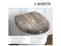 Un abattant de toilette Schütte avec un design en bois.