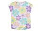 T-shirt à manches courtes pour enfant, motif floral rétro pastel.
