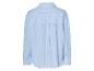 Chemise rayée bleu clair, vue de dos.